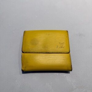Louis Vuitton Elise Yellow Trifold Wallet
